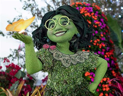 First Look at "Encanto" Topiaries for EPCOT Flower & Garden Festival