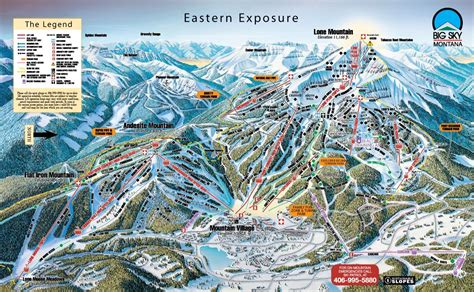 Big Sky, MT Trail Map/Webcams Ski Vacation Packages | Big sky resort ...