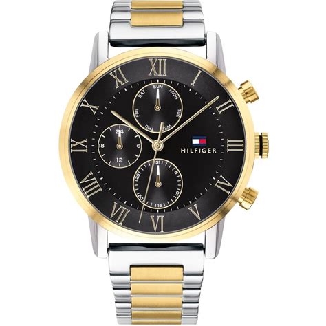 Tommy Hilfiger Men’s Quartz Stainless Steel Black Dial 44mm Watch ...