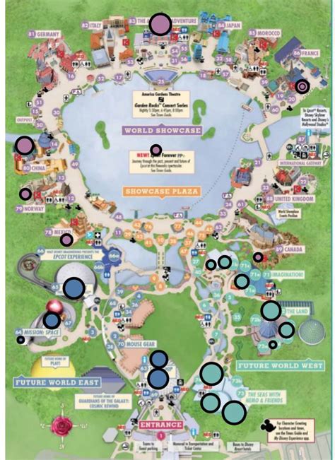 Epcot Attractions Map