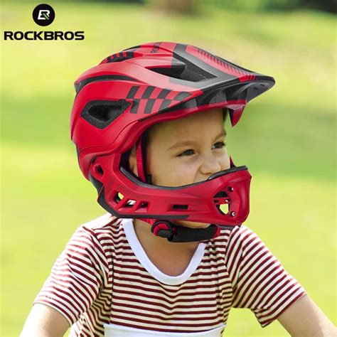 RockBros 2 In 1 Full Face Children Bicycle Helmets Mtb Adjustable ...