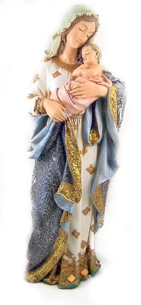 Buy Religious 23 Inch Blessed Virgin Mary Madonna and Infant Jesus ...