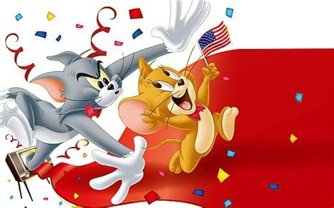 Tom And Jerry Love America Desktop Hd Wallpaper For Mobile Phones ...