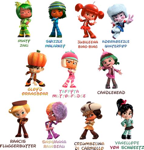 Wreck-It Ralph :Sugar Rush Speedway characters: by Xelku9 on DeviantArt