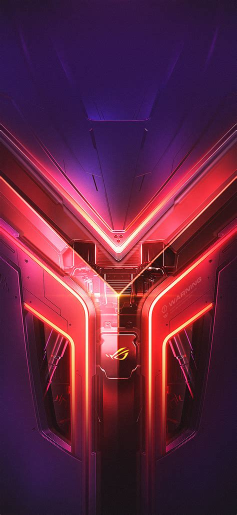 Download Purple Red Asus Rog Phone Wallpaper | Wallpapers.com