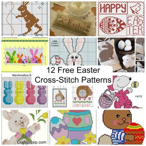 Free Easter Cross-stitch Design Roundup – Needle Work