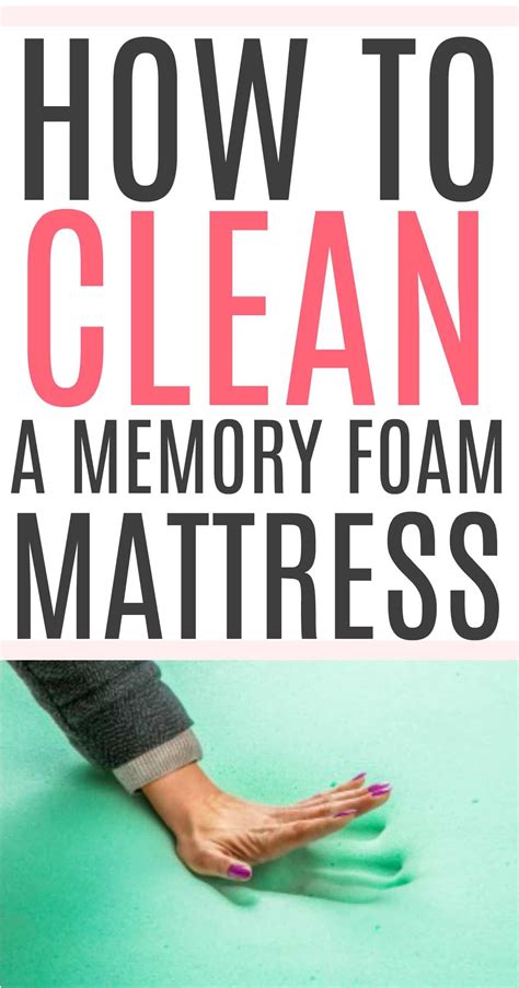 The Easy Way to Clean a Memory Foam Mattress + Tips | Clean memory foam ...