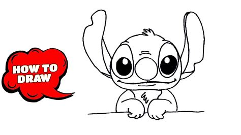 Stitch Drawing Easy Cute - alittlemisslawyer