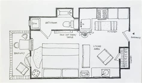 5 Studio Apartment Layouts — Smart Way to Lay Out a Studio | Apartment ...