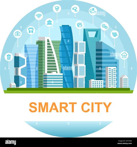 Smart city building app icon hi-res stock photography and images - Alamy