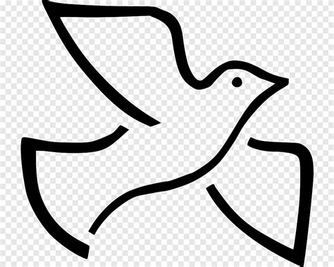 Black pigeon logo, Columbidae Doves as symbols Holy Spirit, dove, white ...