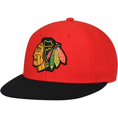 Chicago Blackhawks adidas Basic Two-Tone Fitted Hat - Red