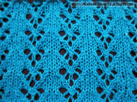 Lace Knitting Pattern 17: Arrow Lace Stitch - Knitting Unlimited