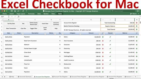 Find a checkbook template in excel for a mac - fozquest