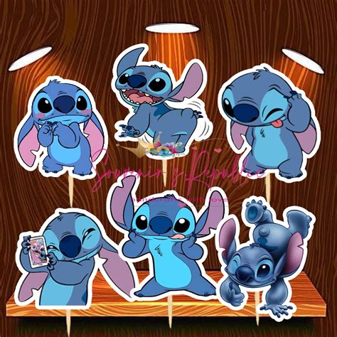 Stitch Cupcake Topper 24 pcs | Lazada PH