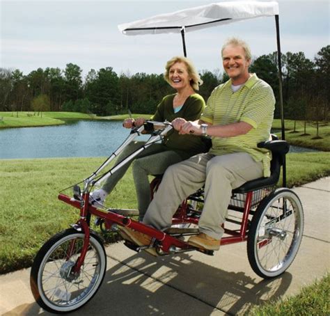 Cool Dual Seat Adult Tricycle for a Romantic Ride | All Fun Site