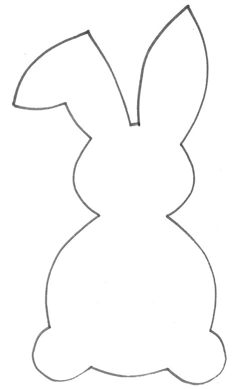 Free Bunny Outline, Download Free Bunny Outline png images, Free ...