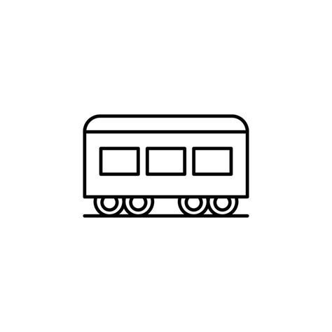 Railway carriage train vector icon 22565291 Vector Art at Vecteezy