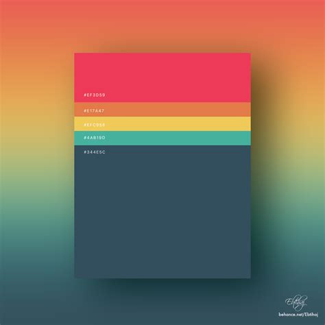 Minimalist Color Palettes 2018 :: Behance