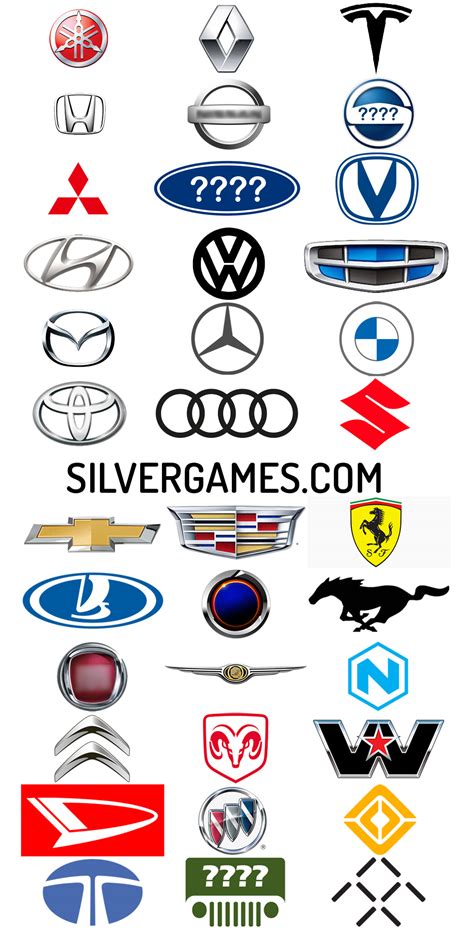 Printable Car Brands Logo Trivia Logo Quiz, Car Logo Games,, 57% OFF