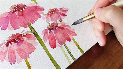 How To Paint Simple Watercolor Flowers