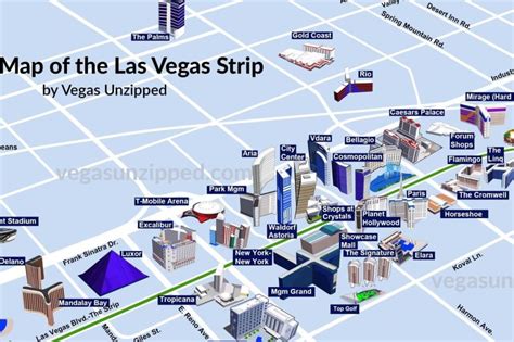 Las Vegas Casino Maps 2024 - 3D Strip & Hotel Property Maps