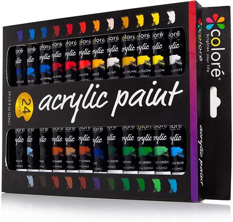 Acrylic Paint Set With Canvases - Inkeriini