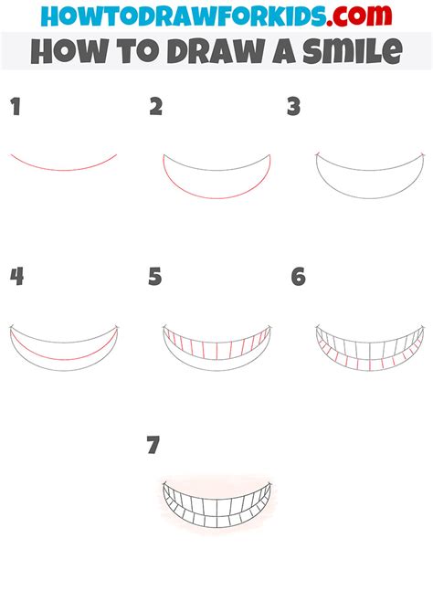 How to Draw a Smile - Easy Drawing Tutorial For Kids