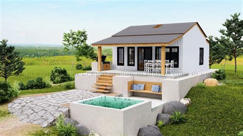 SMALL Farm House Design (6.5 x 10 Meters) (21.32 x 32.8 Feet) - YouTube