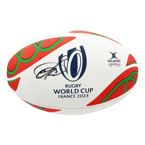 Signed Tomos Williams Ball - Wales Rugby Icon Autograph