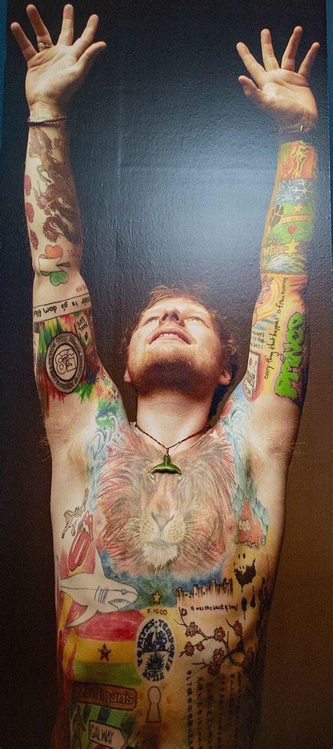 Ed Sheeran’s tattoos : r/SoBadItsGood