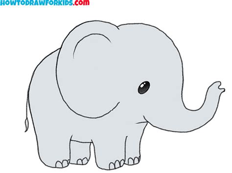 Top 101 + Easy to draw cartoon elephant - Delhiteluguacademy.com