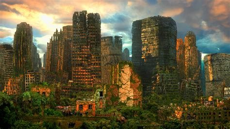 sci, Fi, Futuristic, Apocalyptic, Cities, Urban, Decay, Ruin, Art ...