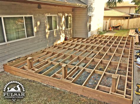 Ground-Level Deck Framing | Ground level deck, How to level ground ...