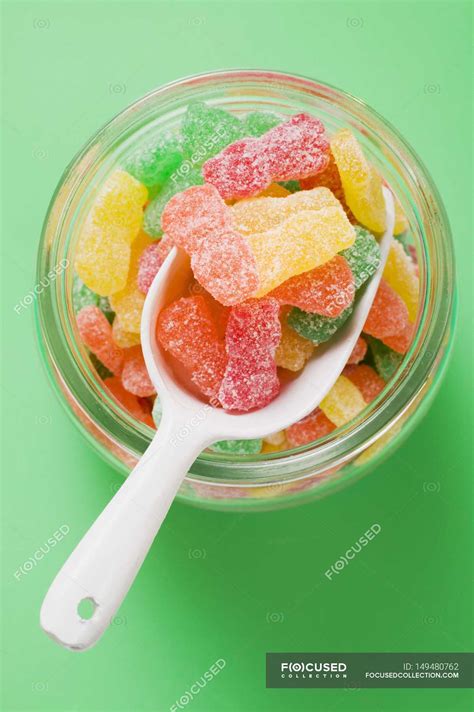 Fruity jelly sweets — glass, North American - Stock Photo | #149480762