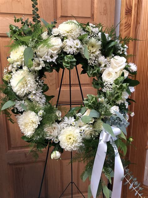 Pin by Twigs & Vines Floral on Sympathy | Wreaths for funerals, Funeral ...