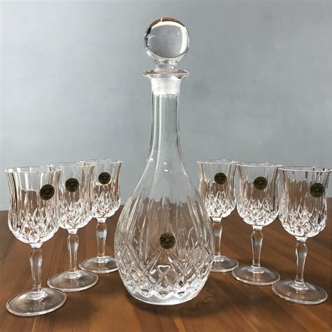 RCR Opera - 7 Piece Sherry Set (Decanter + 6 Glasses) RCR Crystal, TV ...