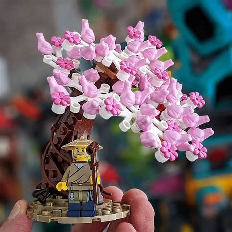 LEGO MOC Cheery Blossom (in minifigure scale) | LEGO #10281 Bonsai Tree ...