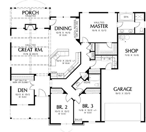 Image result for Best Open Floor Plans with basement | Single story ...