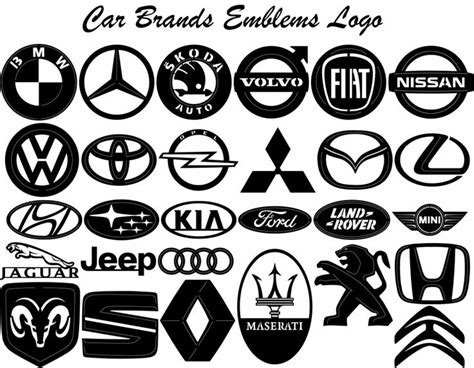 Car Brand Logo DXF files designs Silhouette Package | DXFforCNC.com ...