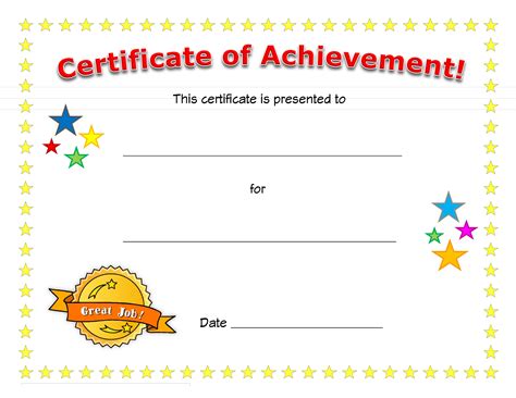 Blank Certificate Of Achievement - How to create a Certificate of ...