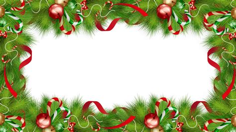 Christmas Decorative Botanical Border, Christmas, Decoration, Frame PNG ...