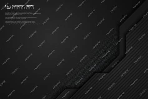 Premium Vector | Abstract dark technology template decoration with ...