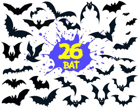 Bat Svg Bat Bundle Svg but Cricut Bat Silhouette Halloween - Etsy