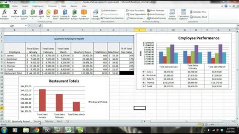 MS Excel 2010 Tutorial: Employee Sales Performance Report, Analysis ...