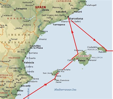 Images: balearic islands map