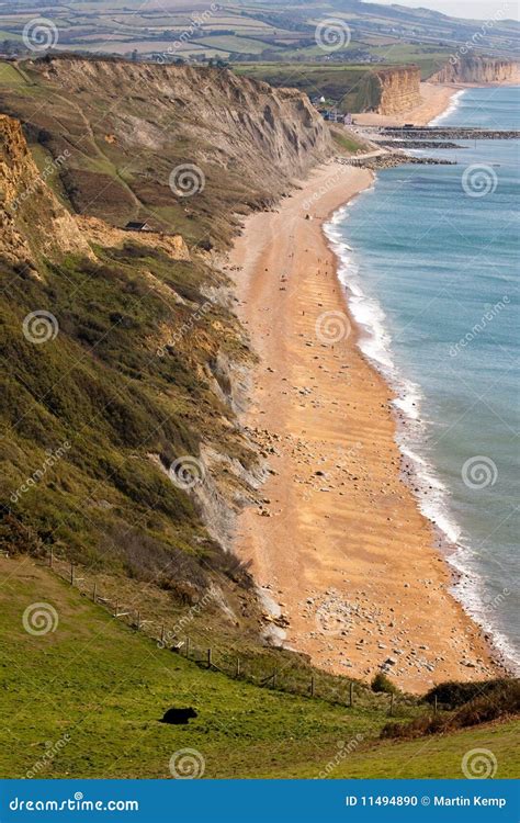 Portrait Along the Jurassic Coast Stock Photo - Image of landscape ...