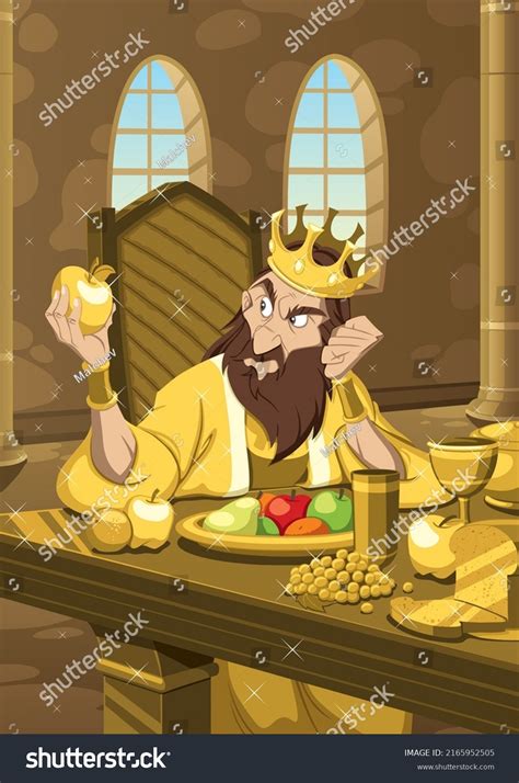 Table Well Laden King Midas Will Stock Vector (Royalty Free) 2165952505 ...