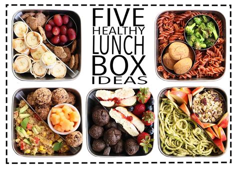 FIVE Healthy Lunch Box Ideas - The Toasted Pine Nut