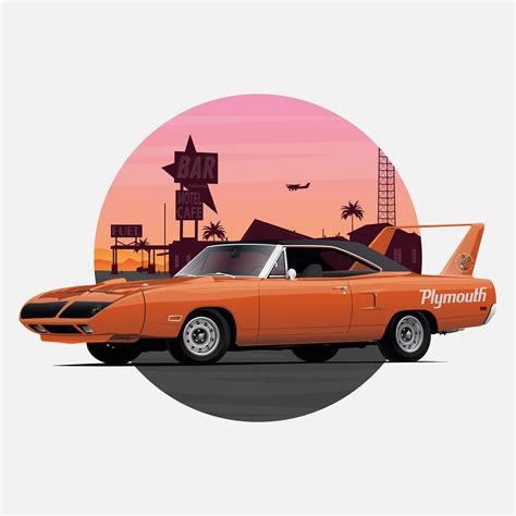 Plymouth road runner superbird :: Behance